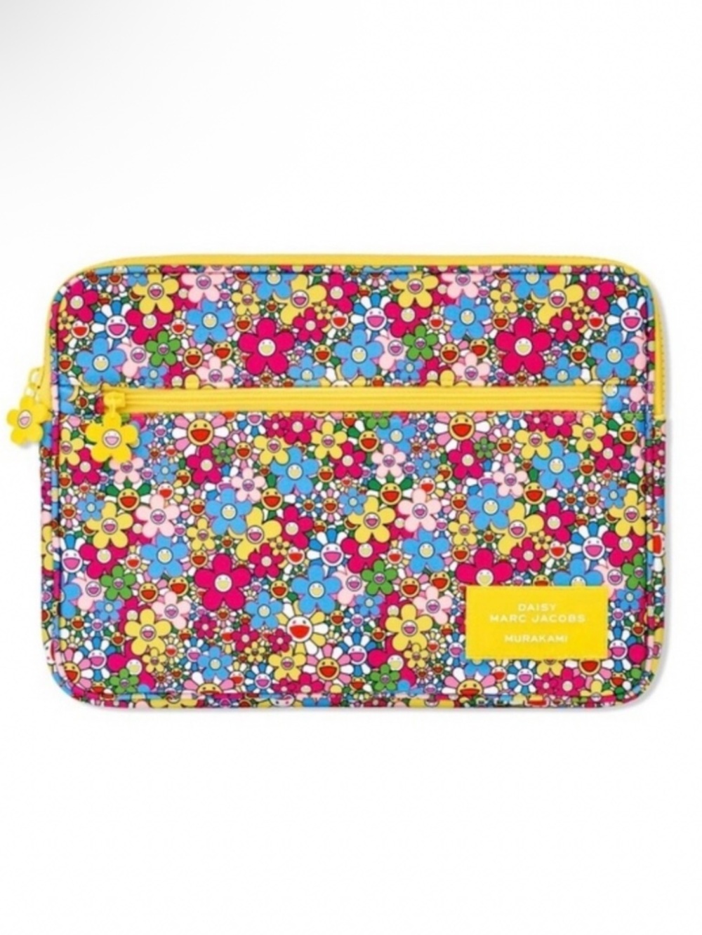 Marc Jacobs Daisy x Murakami Yellow Floral Laptop Pouch / Case New With Tags
